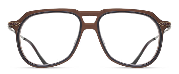 Matsuda | M2073 | Matte Taupe & Antique Gold