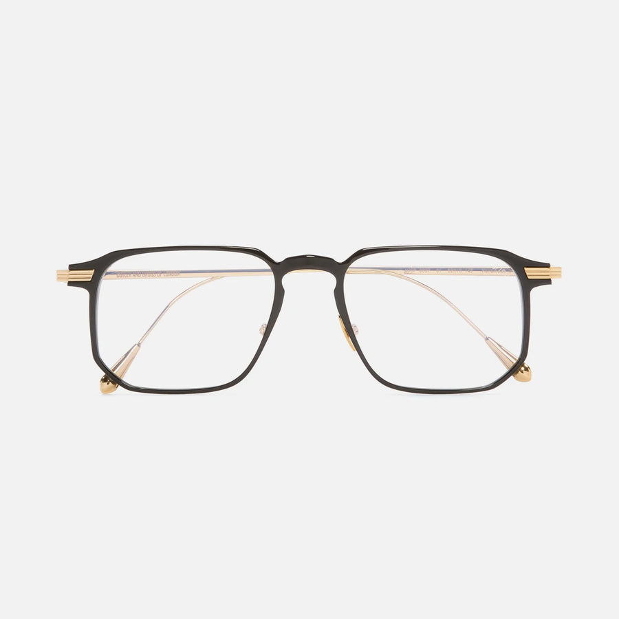 Cutler and Gross | Aurum Collection | 0007 | Black on 24K Yellow Gold & 18K Rhodium - Niche Bazaar Studio