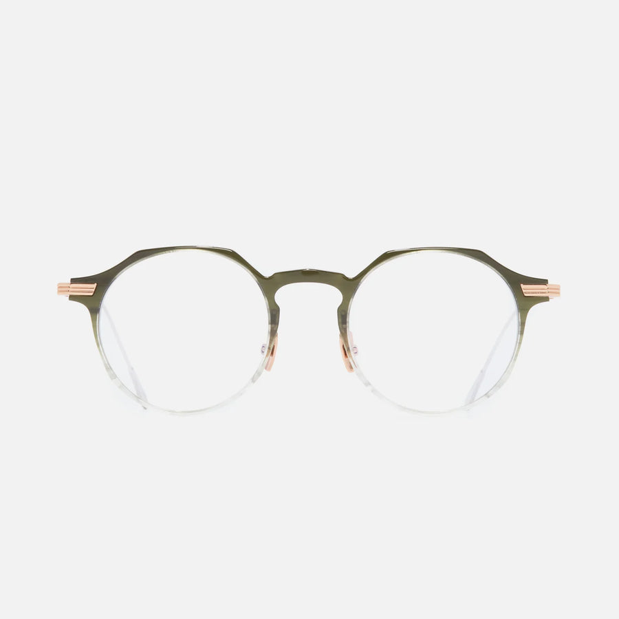 Cutler and Gross | Aurum Collection | 0008 | Gradient Green on 18K Rose Gold & 18K Rhodium - Niche Bazaar Studio