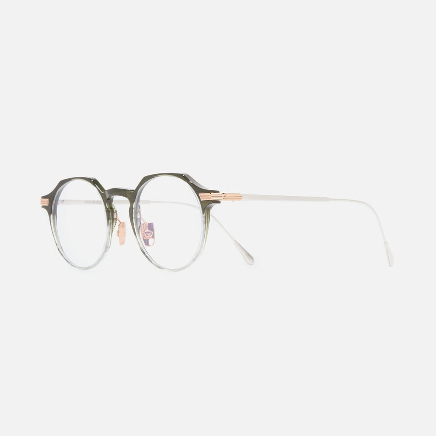 Cutler and Gross | Aurum Collection | 0008 | Gradient Green on 18K Rose Gold & 18K Rhodium - Niche Bazaar Studio