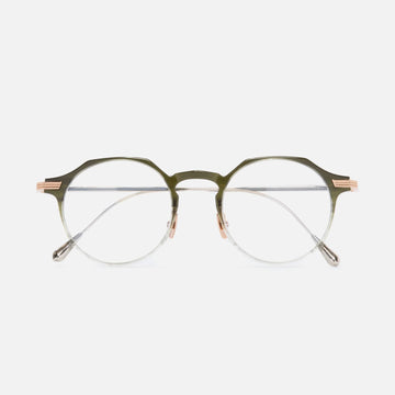 Cutler and Gross | Aurum Collection | 0008 | Gradient Green on 18K Rose Gold & 18K Rhodium - Niche Bazaar Studio