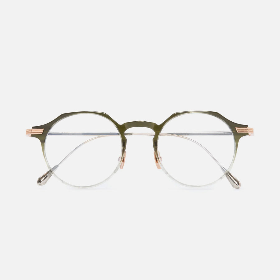 Cutler and Gross | Aurum Collection | 0008 | Gradient Green on 18K Rose Gold & 18K Rhodium - Niche Bazaar Studio