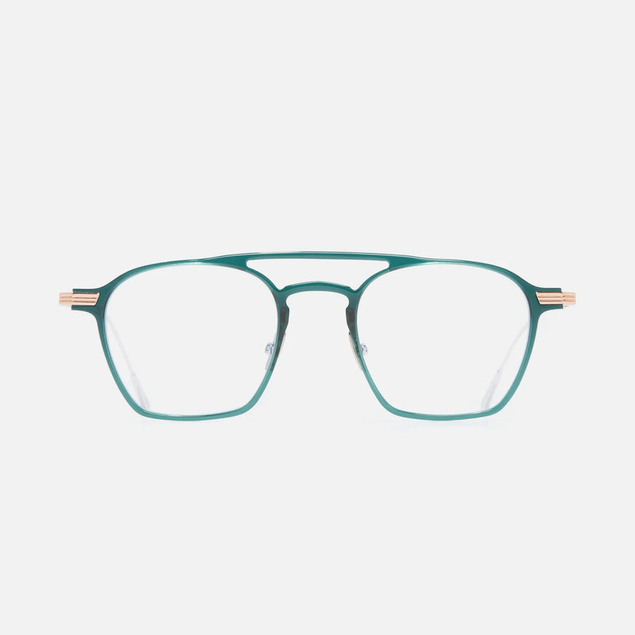 Cutler and Gross | Aurum Collection | 0009 | Gradient Green on 18K Rose Gold & 18K Rhodium - Niche Bazaar Studio