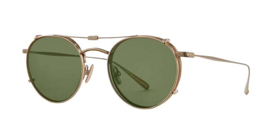 Garrett Leight | Wilson 49 Clip | Gold/Emerald - Niche Bazaar Studio