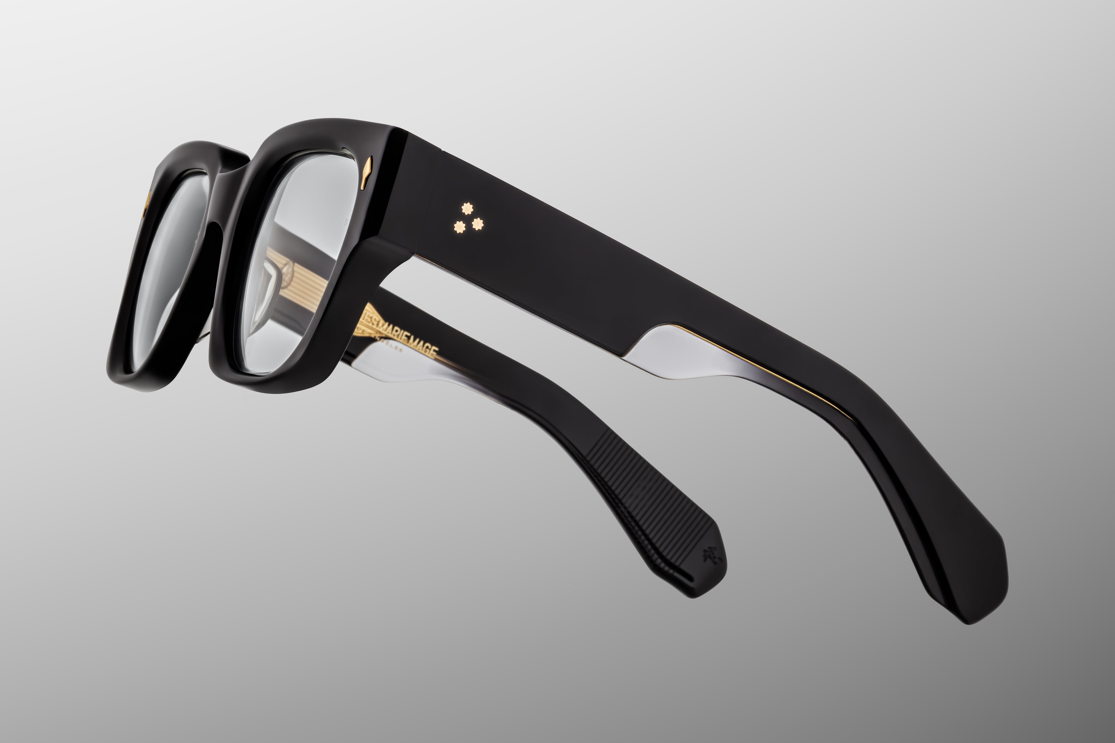 小物 JACQUES MARIE MAGE ENZO VENOM Jacques Marie Mage | Enzo - Noir 4 Dark Green Lens