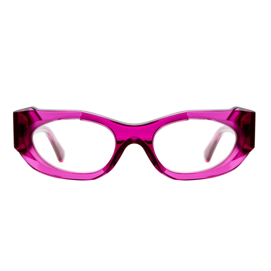 Kuboraum | Maske K62 | Transparent Fuchsia