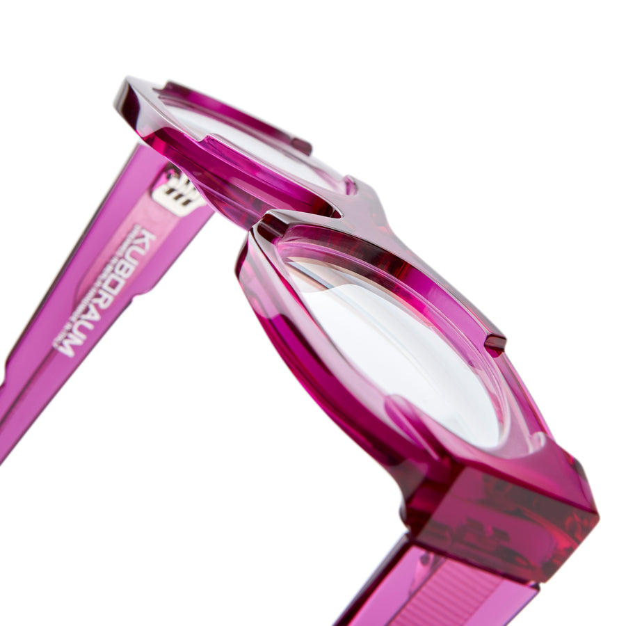Kuboraum | Maske K62 | Transparent Fuchsia
