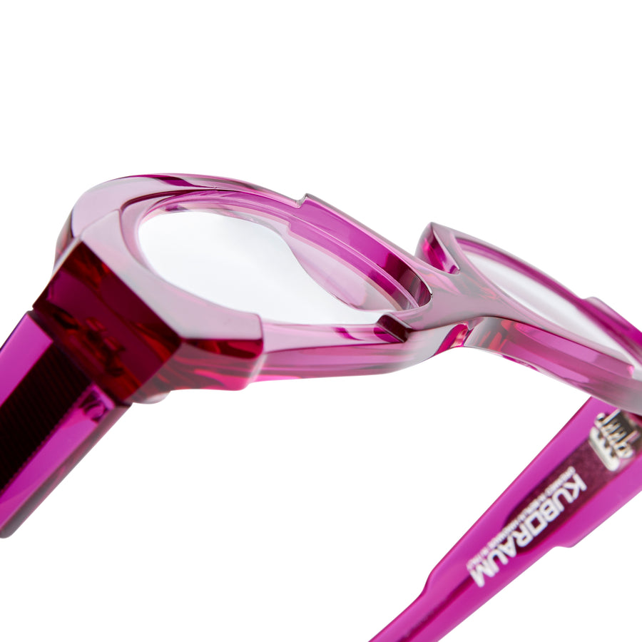 Kuboraum | Maske K62 | Transparent Fuchsia