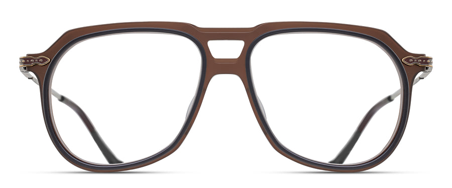 Matsuda | M2073 | Matte Taupe - Antique Gold