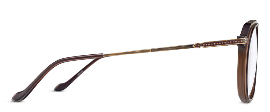 Matsuda | M2073 | Matte Taupe - Antique Gold