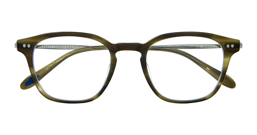 Garrett Leight | Clark J 48 | Ivy Tortoise-Silver