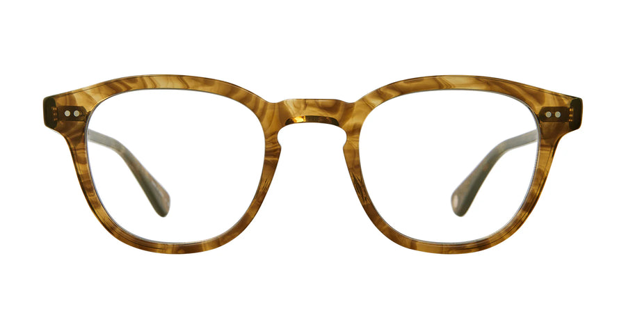 Brown Tortoiseshell eyeglasses on a white background
