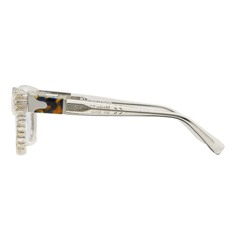 Kuboraum | Maske S3 Sun | White & Gold Leaf - Niche Bazaar Studio