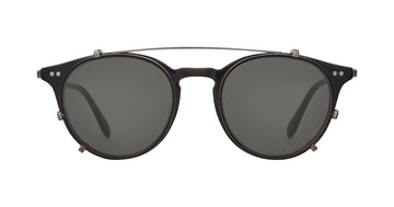 Garrett Leight | Clune J Clip | Matte Black-Pewter/Dark Grey