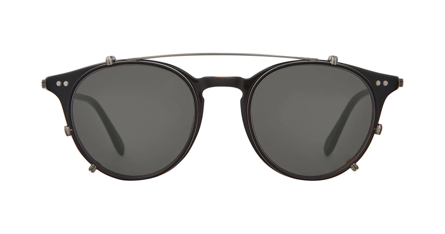 Garrett Leight | Clune J Clip | Matte Black-Pewter/Dark Grey