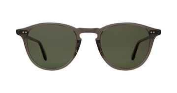 Garrett Leight | Hampton 46 | Black Glass / Semi Flat Pure G15 Polar