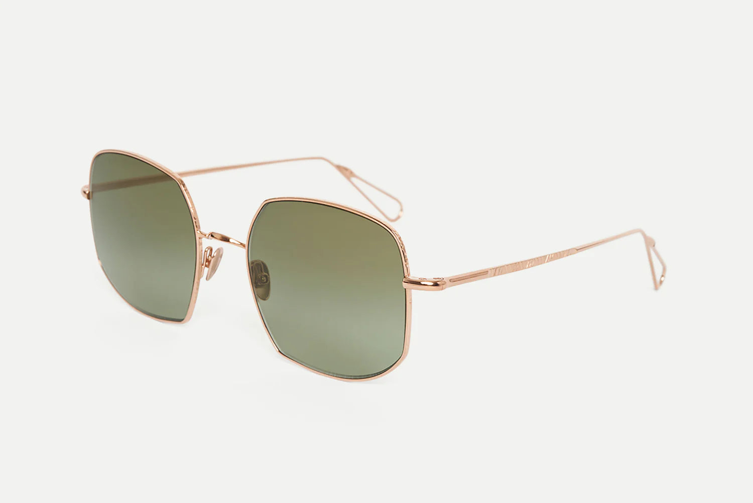 AHLEM ゴールドフレーム グリーンレンズ サングラス AHLEM ゴールドフレーム グリーンレンズ サングラス