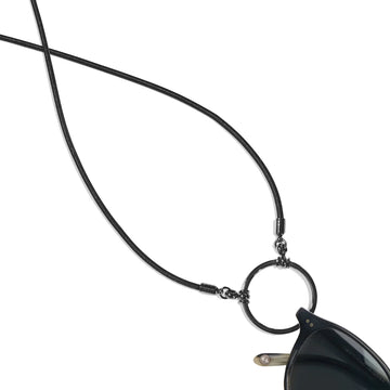 La Loop | Silk Stretch | Black & Gunmetal - Niche Bazaar Studio